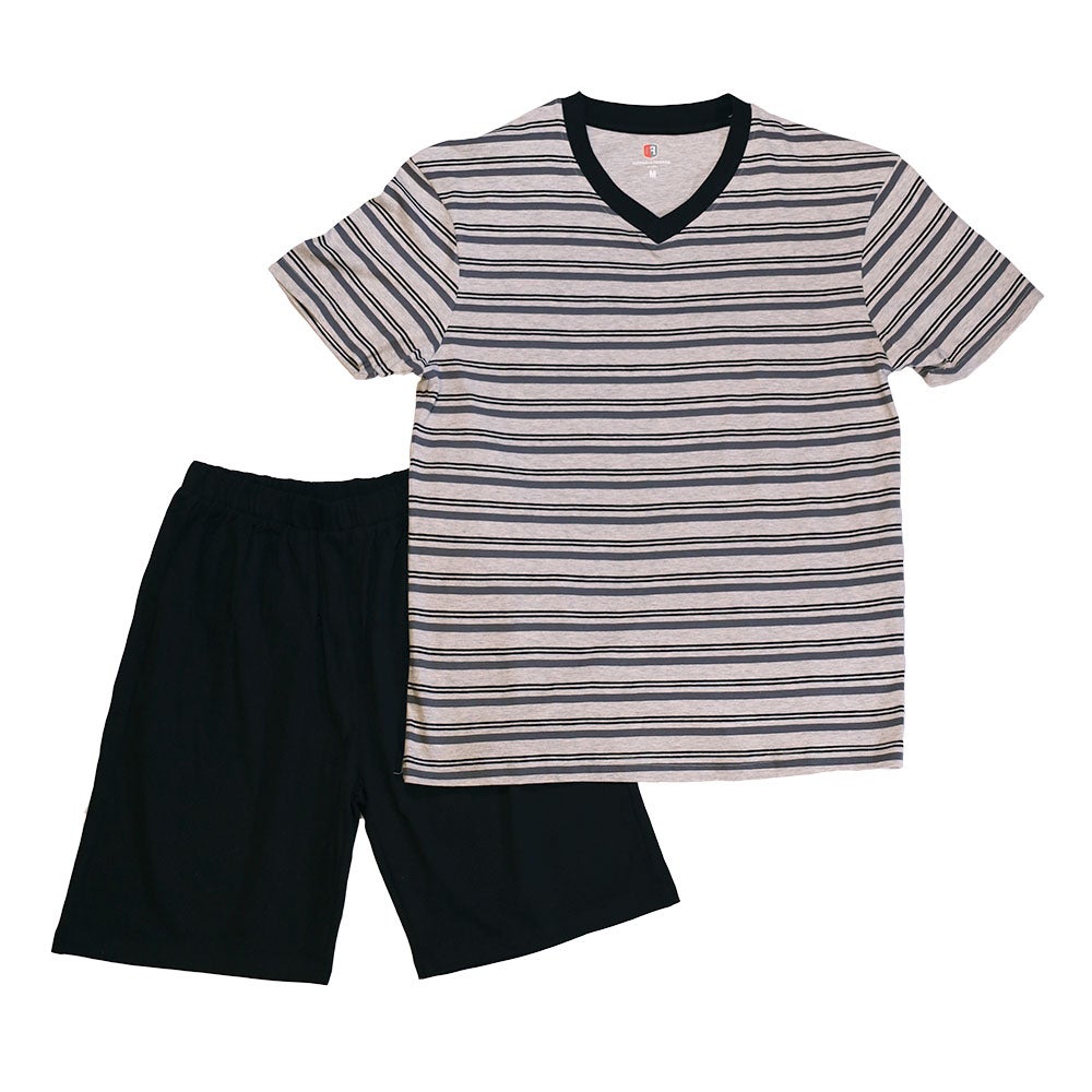 Pyjamas kort ärm Grå S