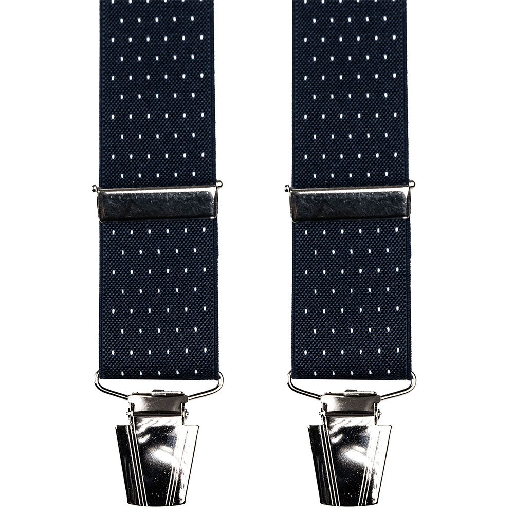 Hängslen Dots 30 mm marinblå