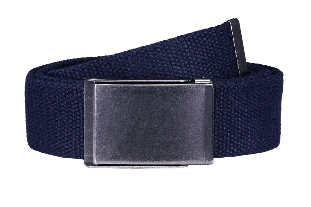 Canvasbälte, marinblå