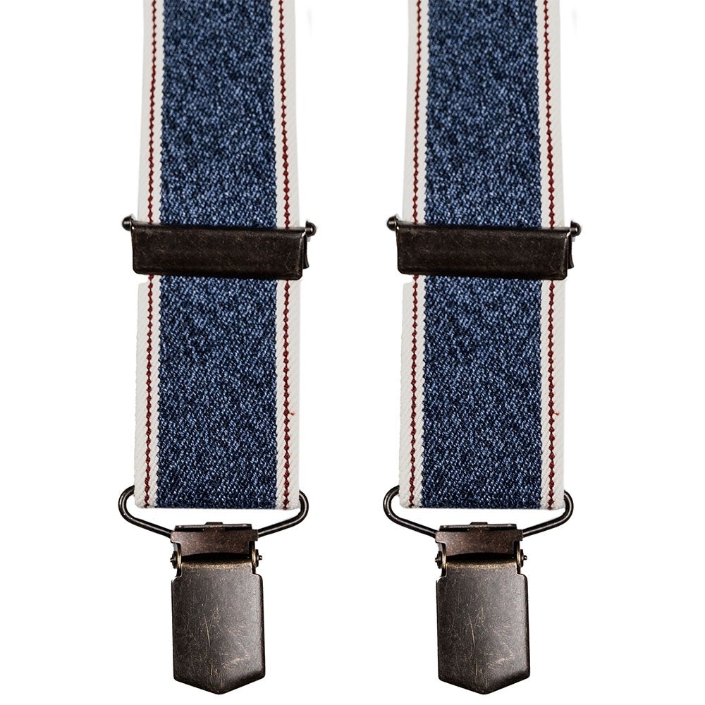 Hängslen Jeans 30 mm jeansblå