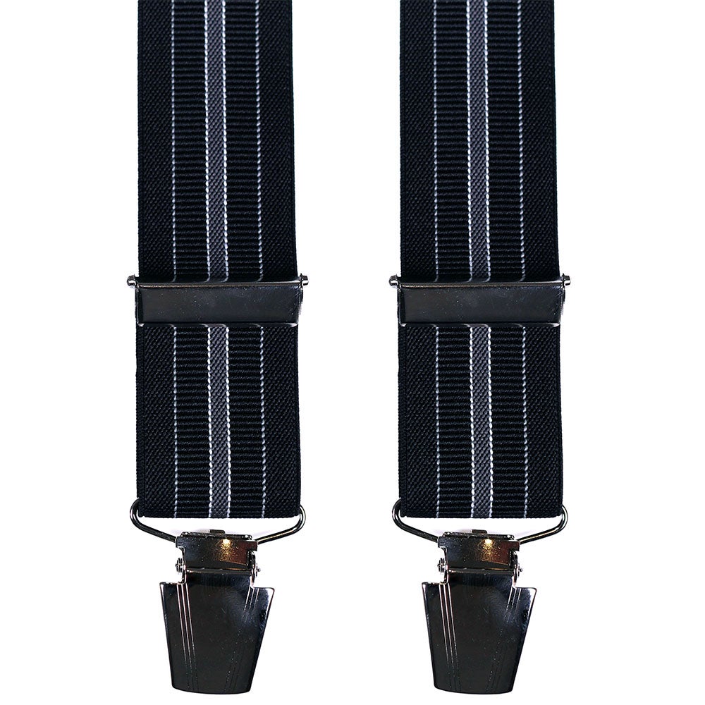 Hängslen Stripe 30 mm svart