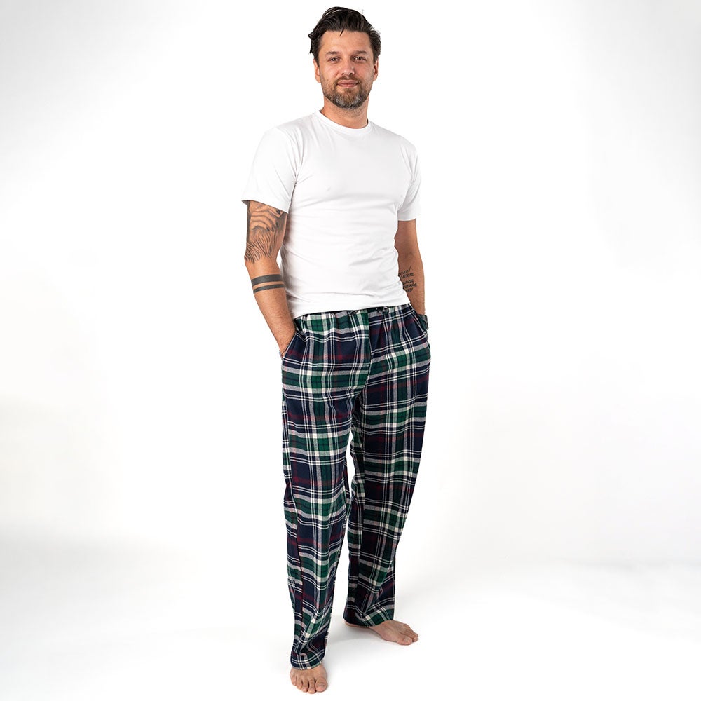 Pyjamasbyxa mörkgrön S