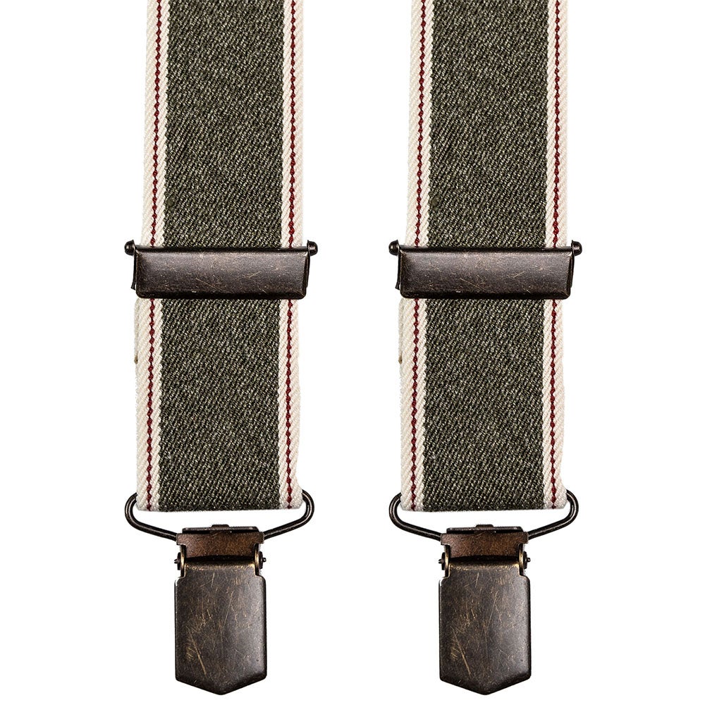 Hängslen Jeans 30 mm grön