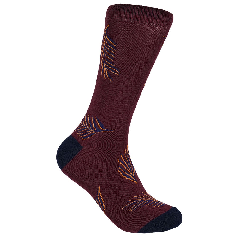 Bomullsstrumpa Hannes vinröd 40/45