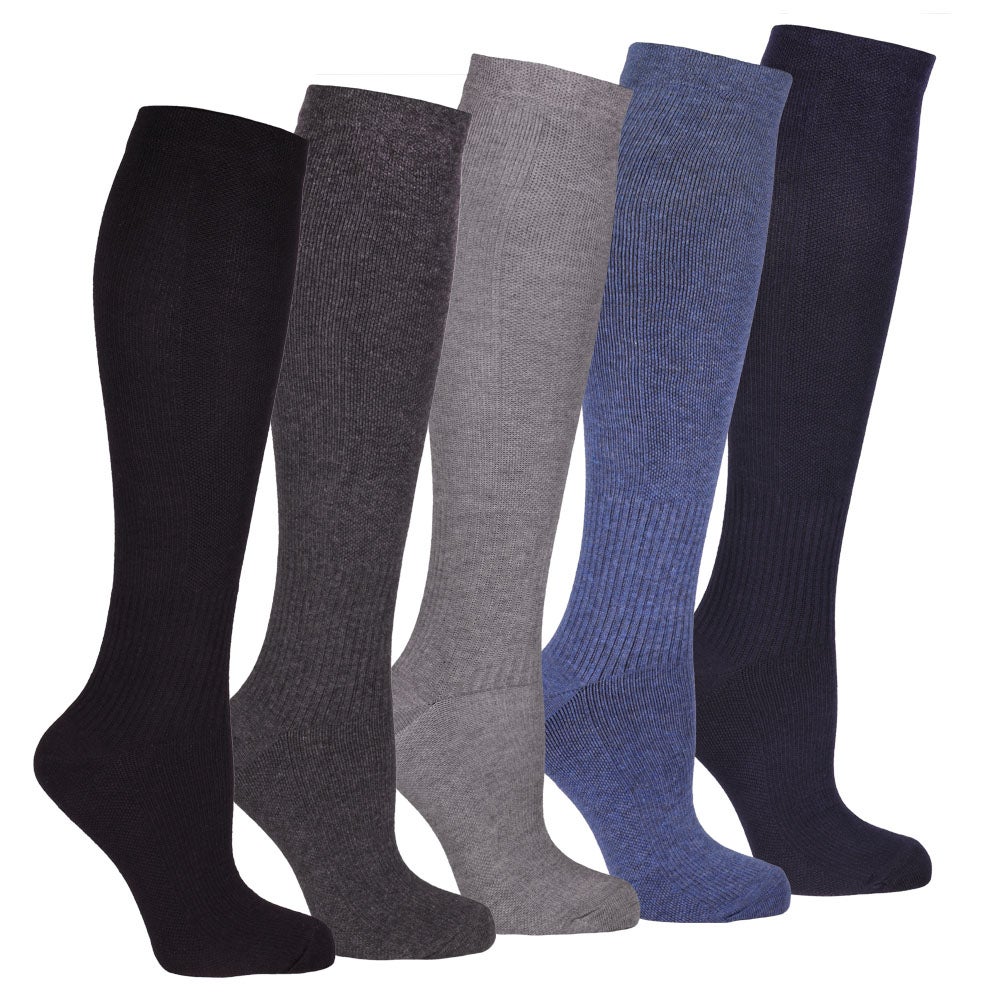 Stödstrumpor 5-pack, blandade färger 36/40