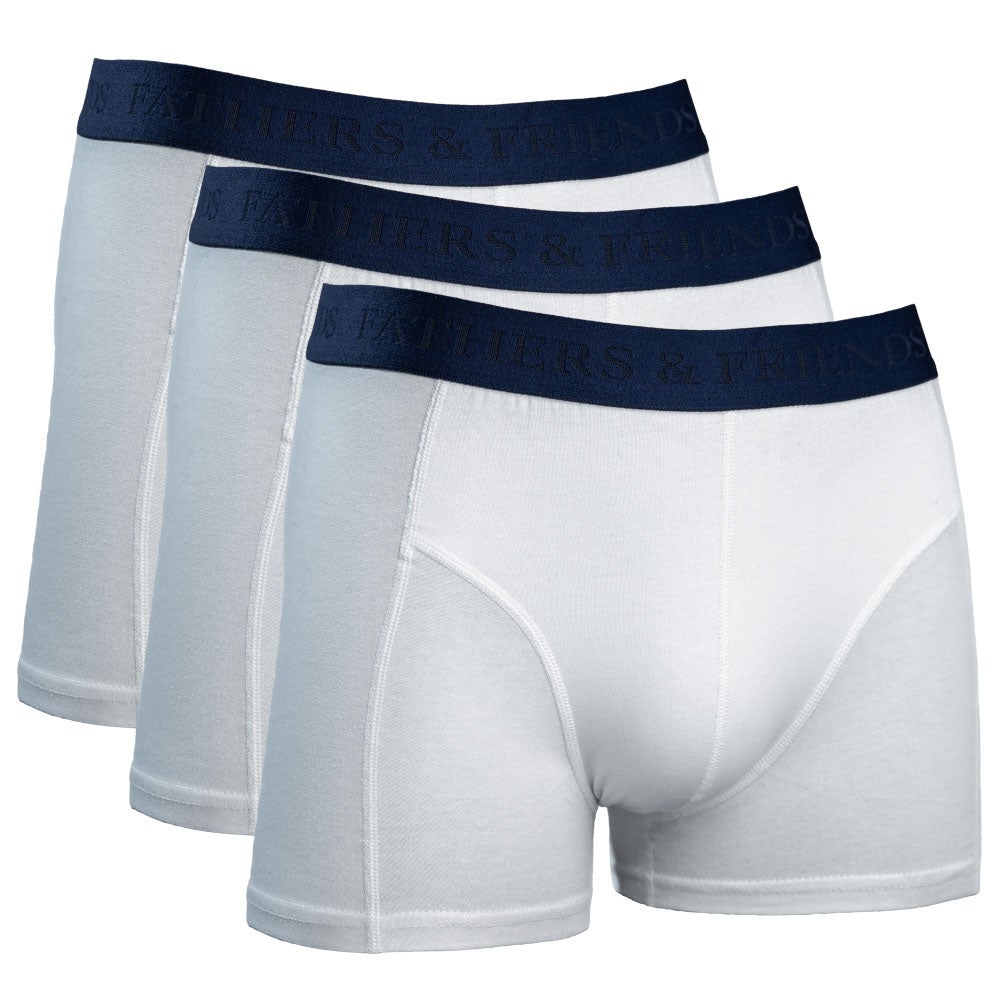 Boxershorts bomull Erik 3-pack vit S