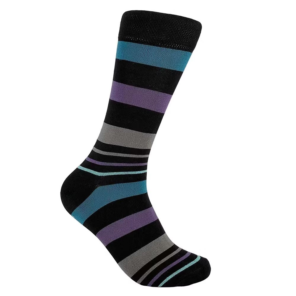 Bambustrumpa Black Stripe Svart 40/45