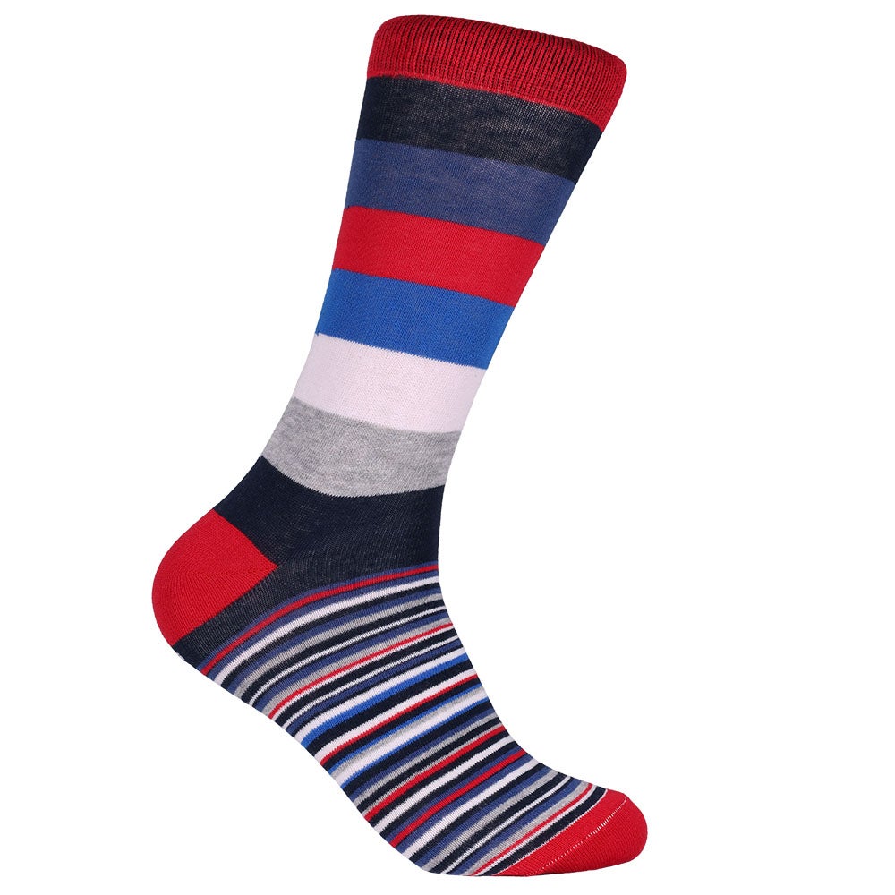 Bomullsstrumpa Bosse röd 40/45