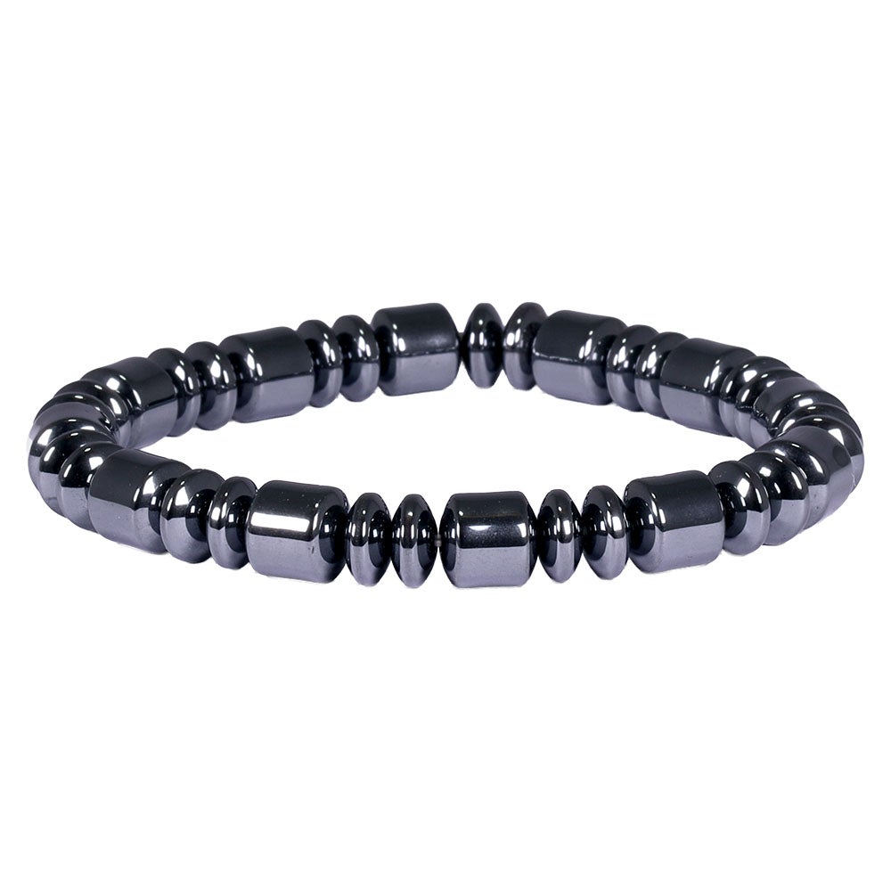 Pärlarmband Gissen, silvergrå