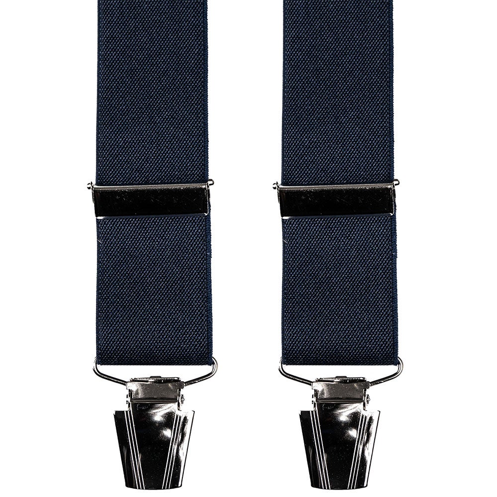 Hängslen Solid 30 mm marinblå