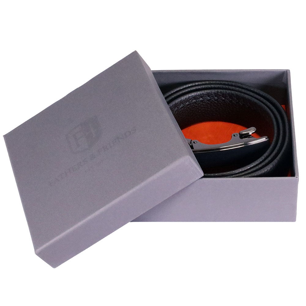 Läderbälte Alicante, svart 90