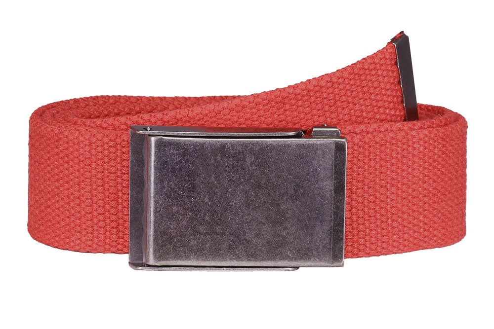 Canvasbälte, röd