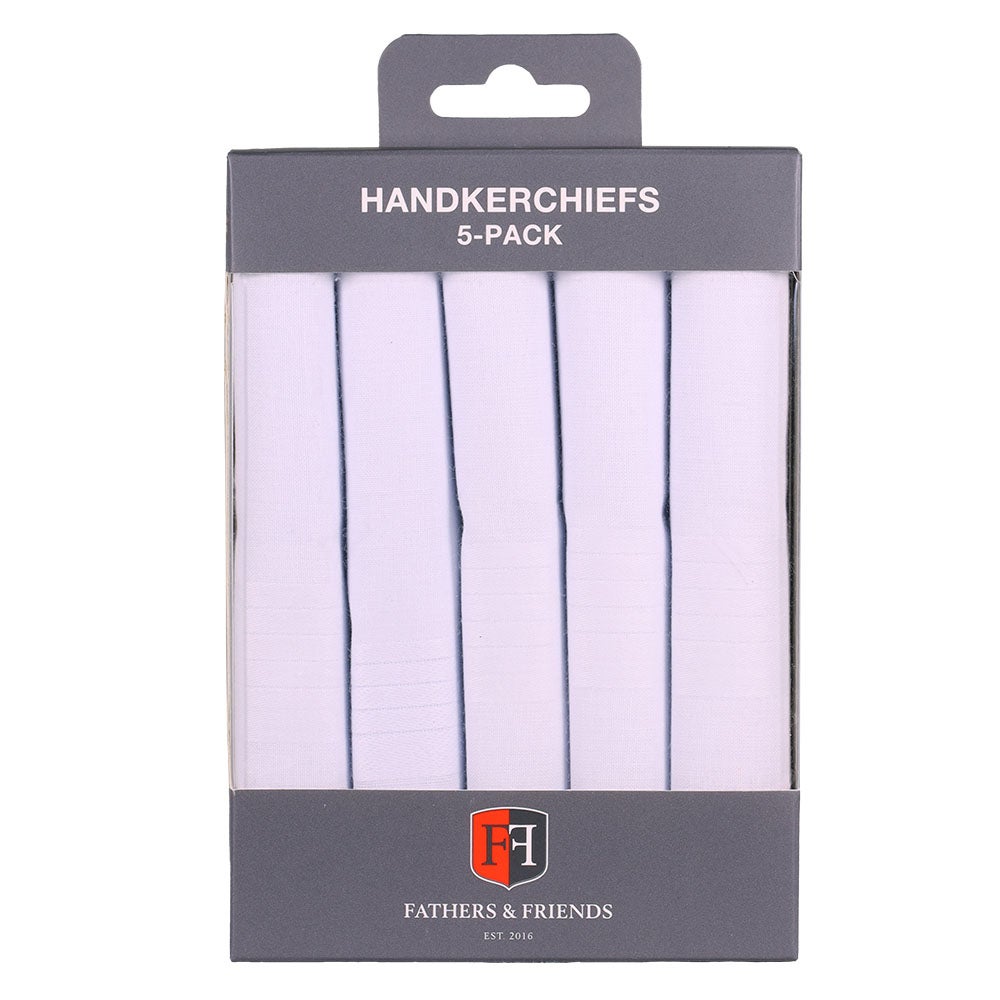 Näsdukar 5-pack vit onesize