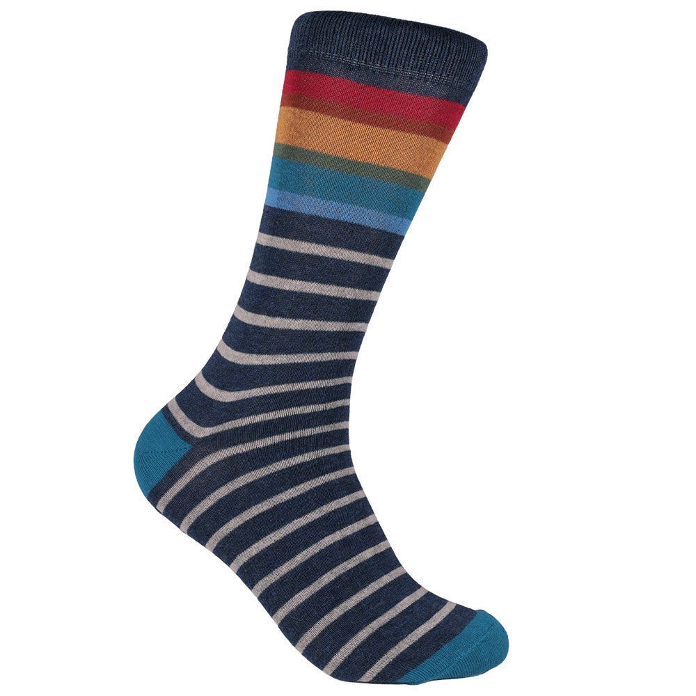 Bomullsstrumpa Hasse marin 40/45