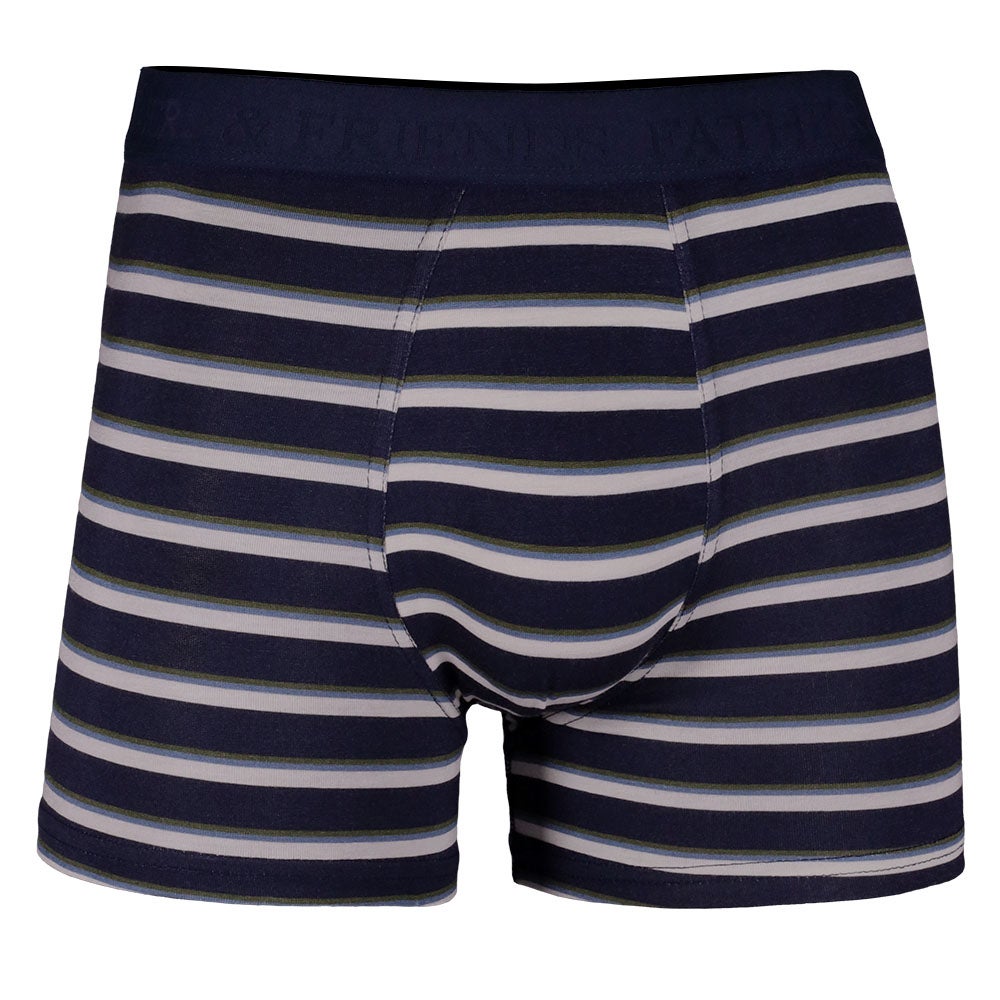Boxershorts bambu Stripe Marinblå S