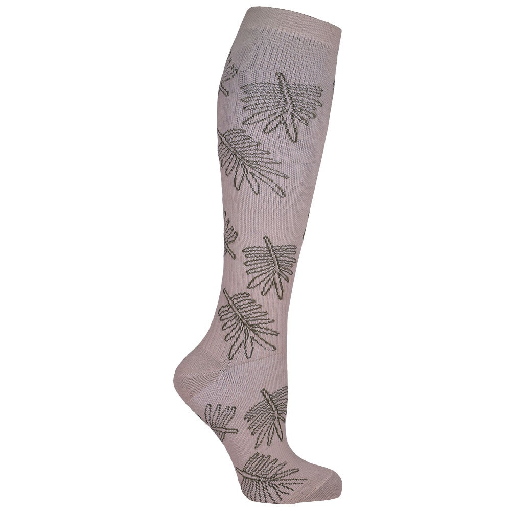 Stödstrumpa beige blad 36/40