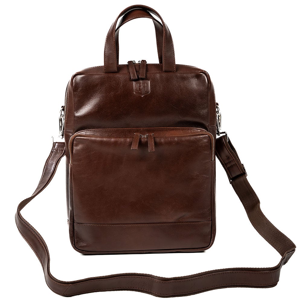 Axelremsväska Lissabon mörkbrun