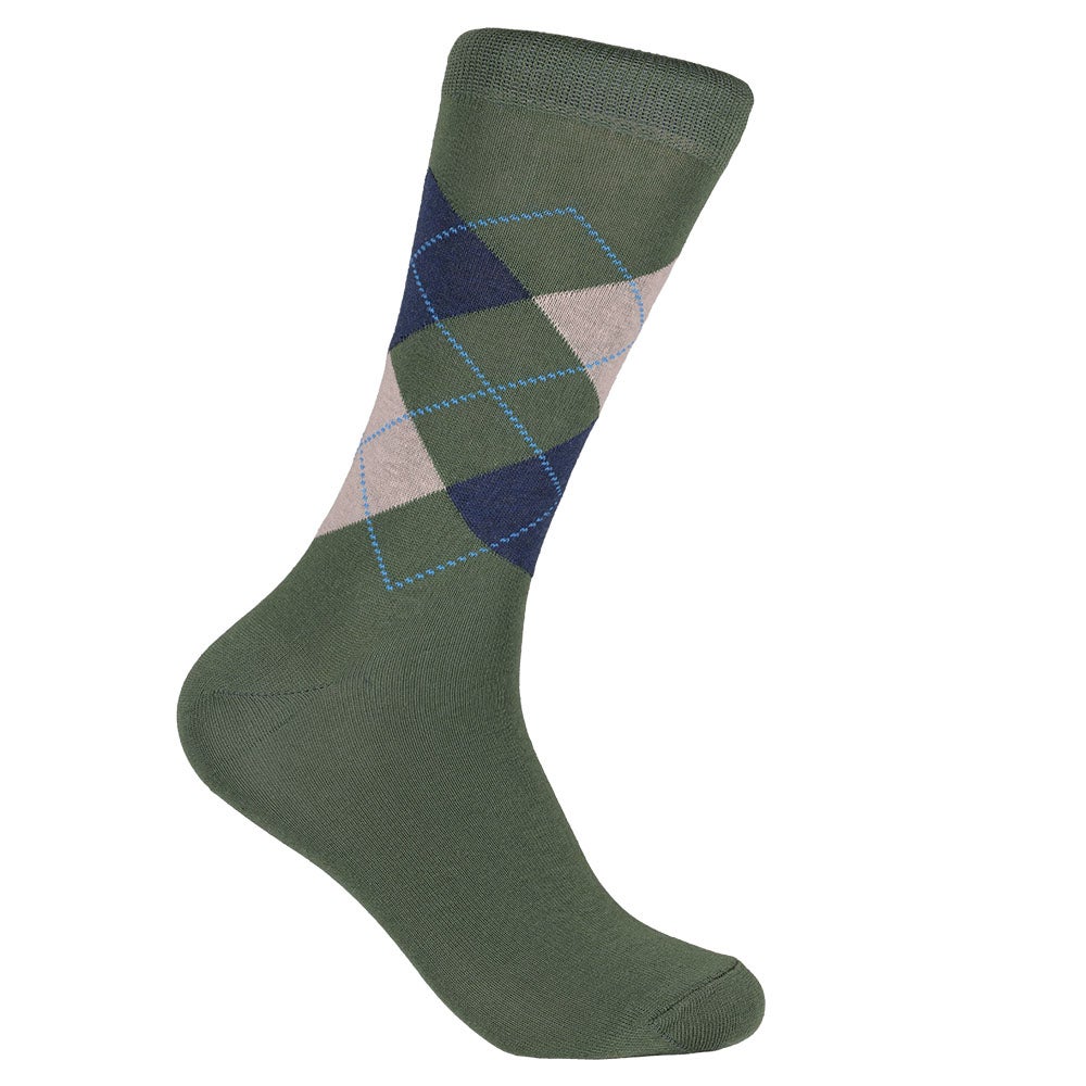 Bomullsstrumpa Filip grön 40/45