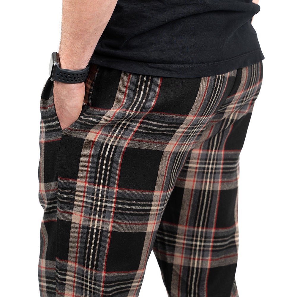 Pyjamasbyxa svart/röd S