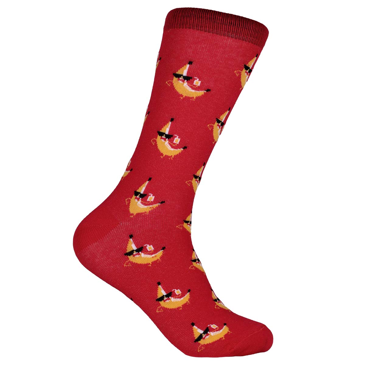 Bomullsstrumpa Summer banan röd 40/45