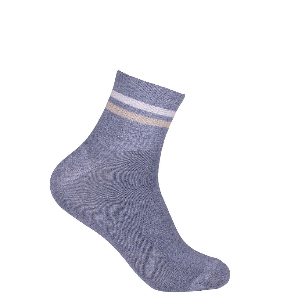 Bomullsstrumpa Matt jeansblå 40/45