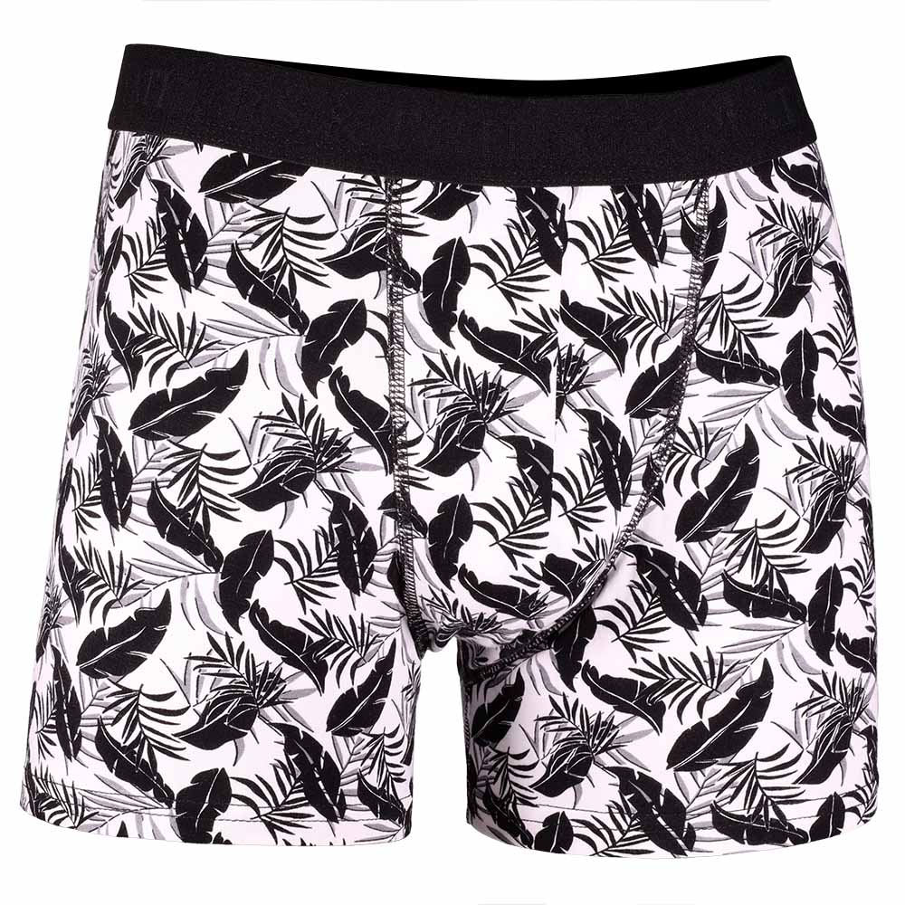 Boxershorts bomull Black Leaves L