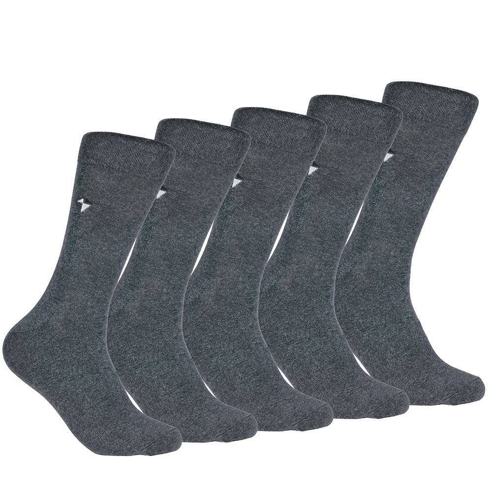 Bomullsstrumpa Easy, 5-pack Mörkgrå 40/45