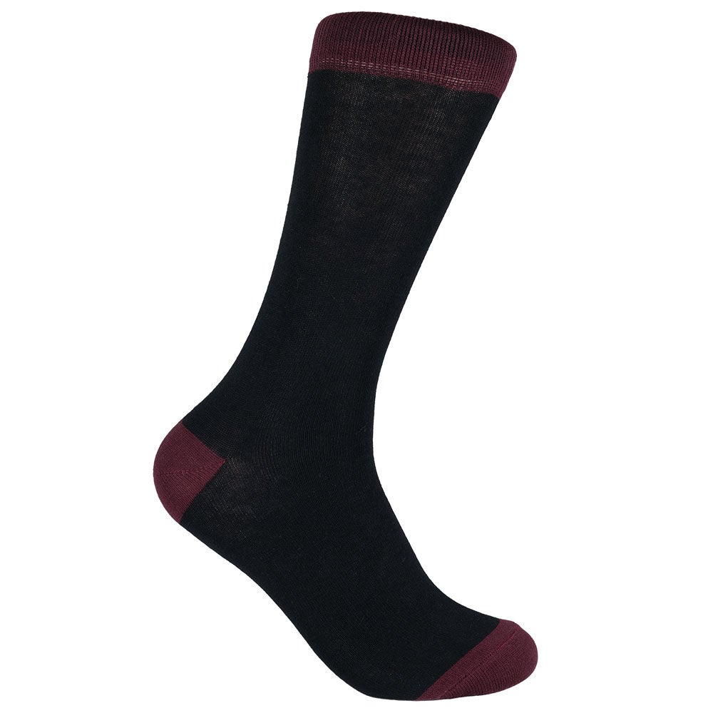 Bomullsstrumpa Melvin vinröd 40/45