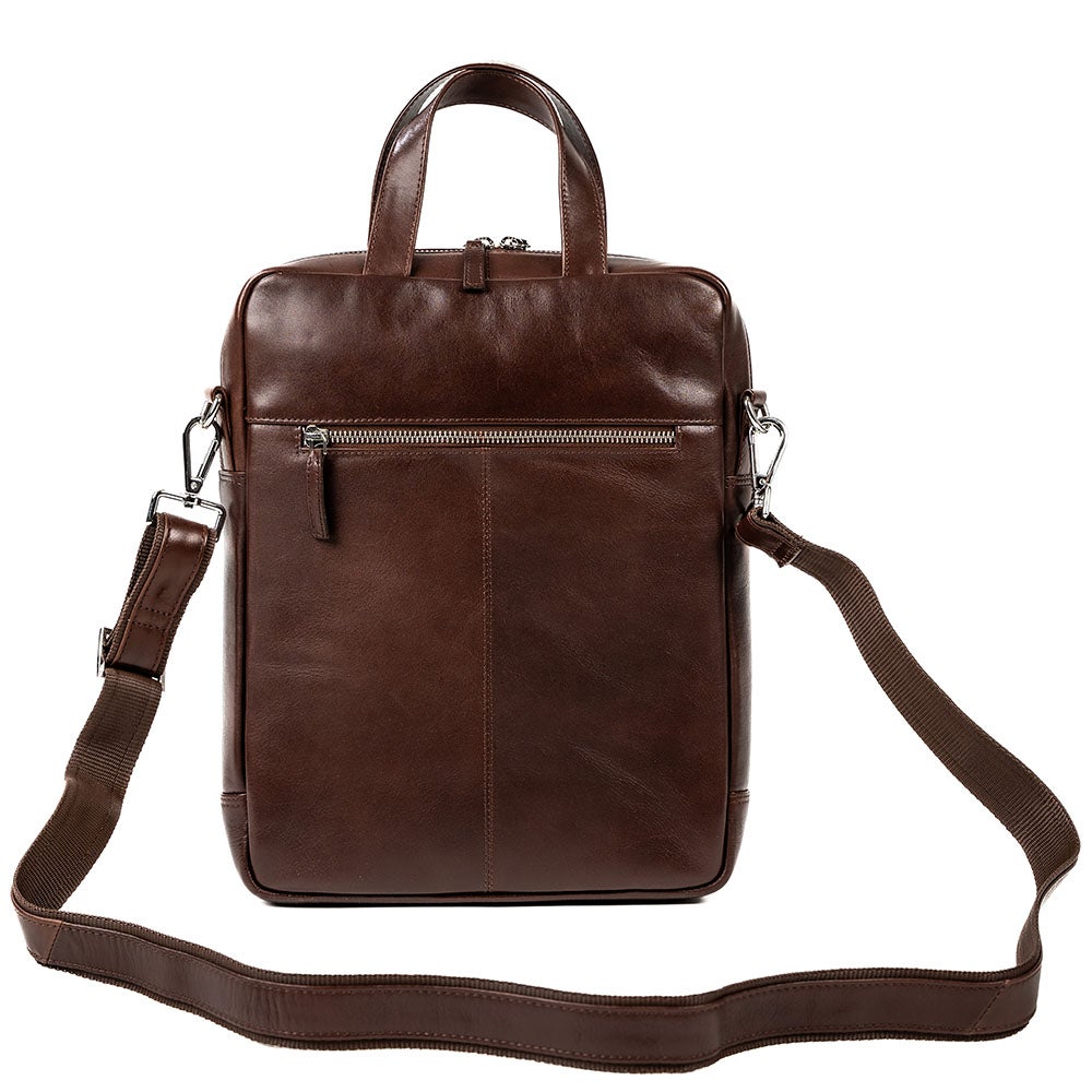 Axelremsväska Lissabon mörkbrun