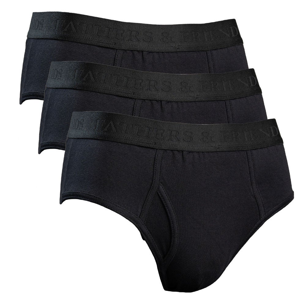 Briefkalsong bomull Emil Svart S