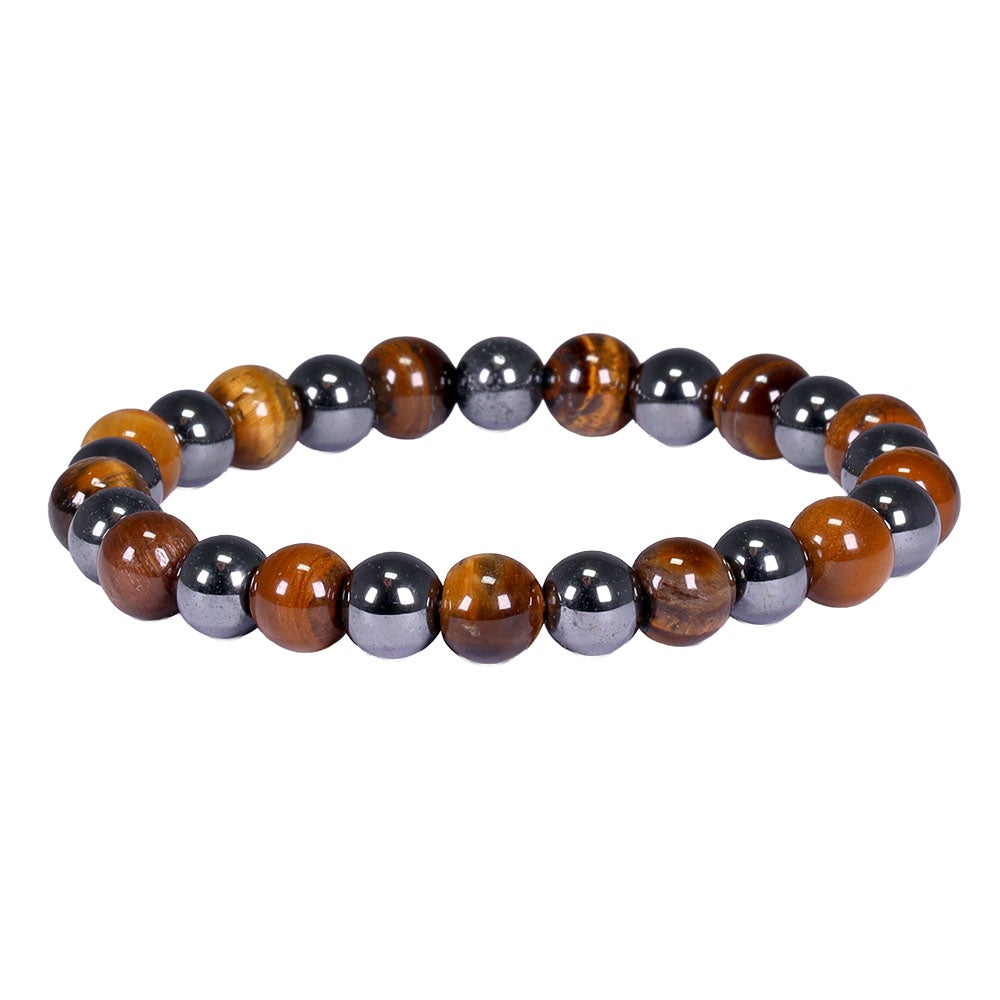 Pärlarmband Sommen, mörkbrun