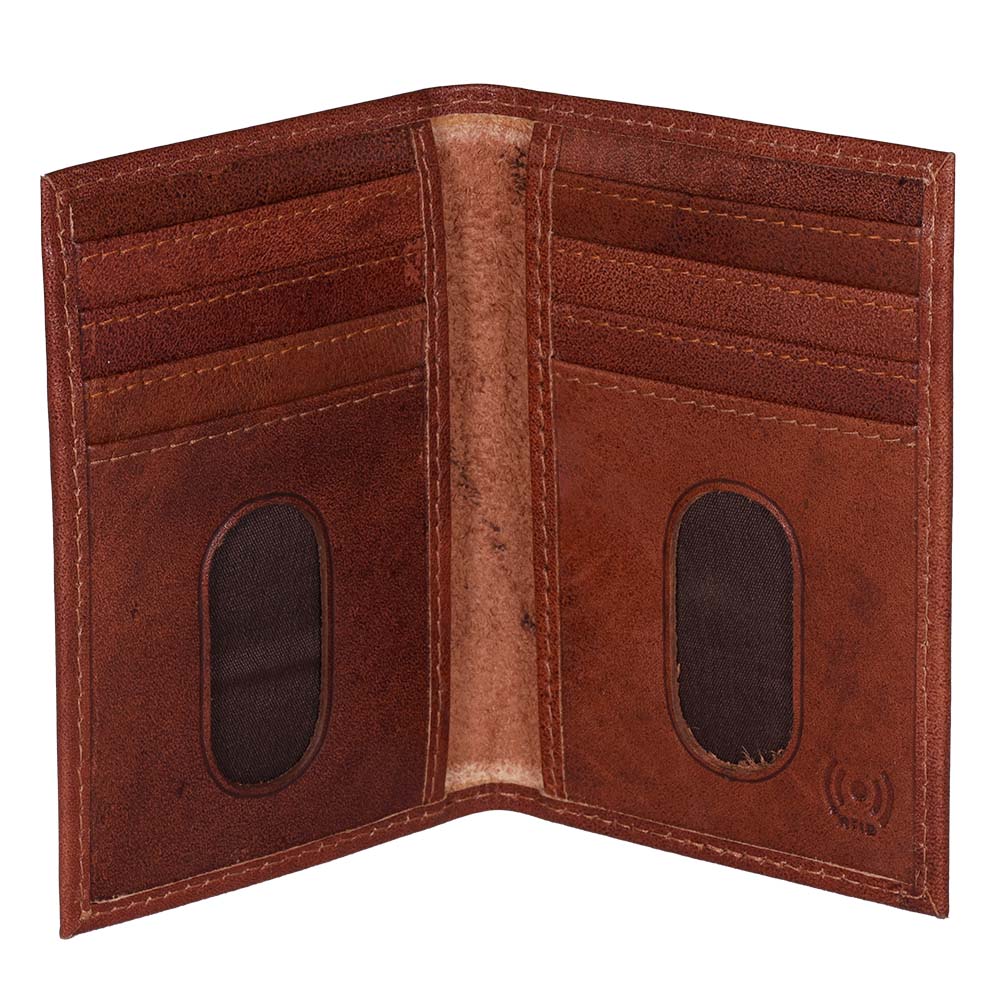 Korthållare vikbar 10-fack Cognac