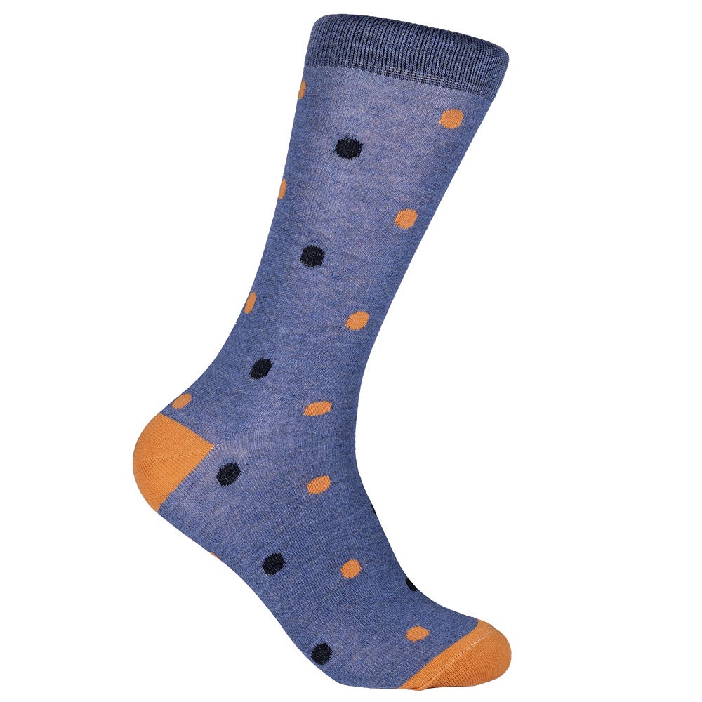 Bomullsstrumpa Noel marinblå 40/45