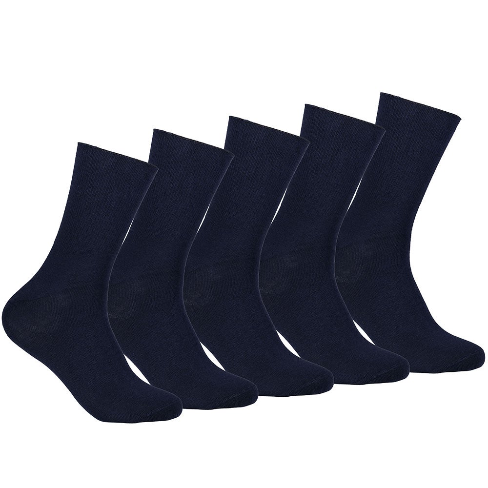 Bambustrumpa Loose, 5-pack Marinblå 40/45