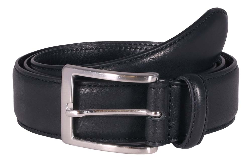 Läderbälte Milano, svart 85