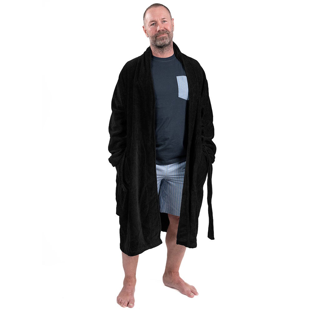 Morgonrock svart S/M