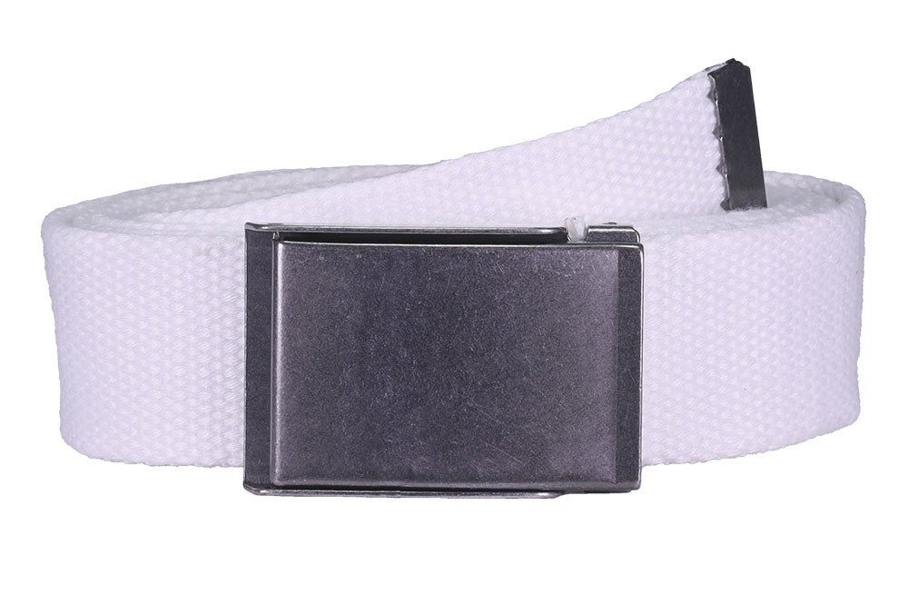 Canvasbälte, vit
