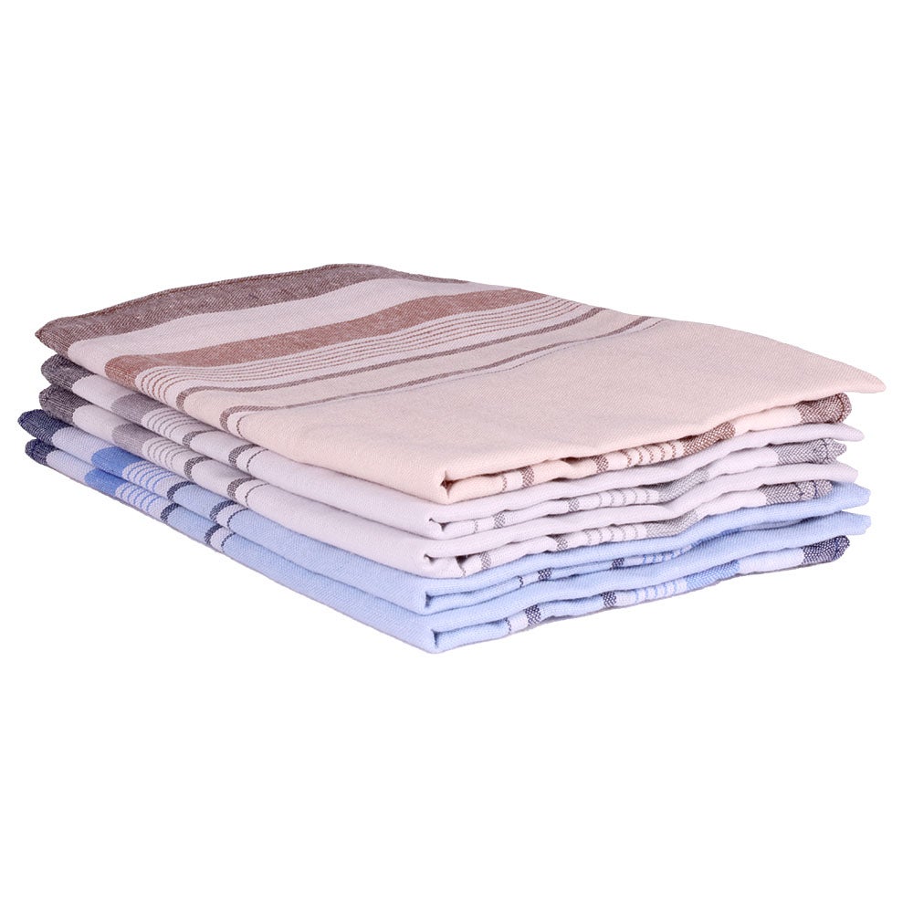 Näsdukar 5-pack blåmönstrad onesize