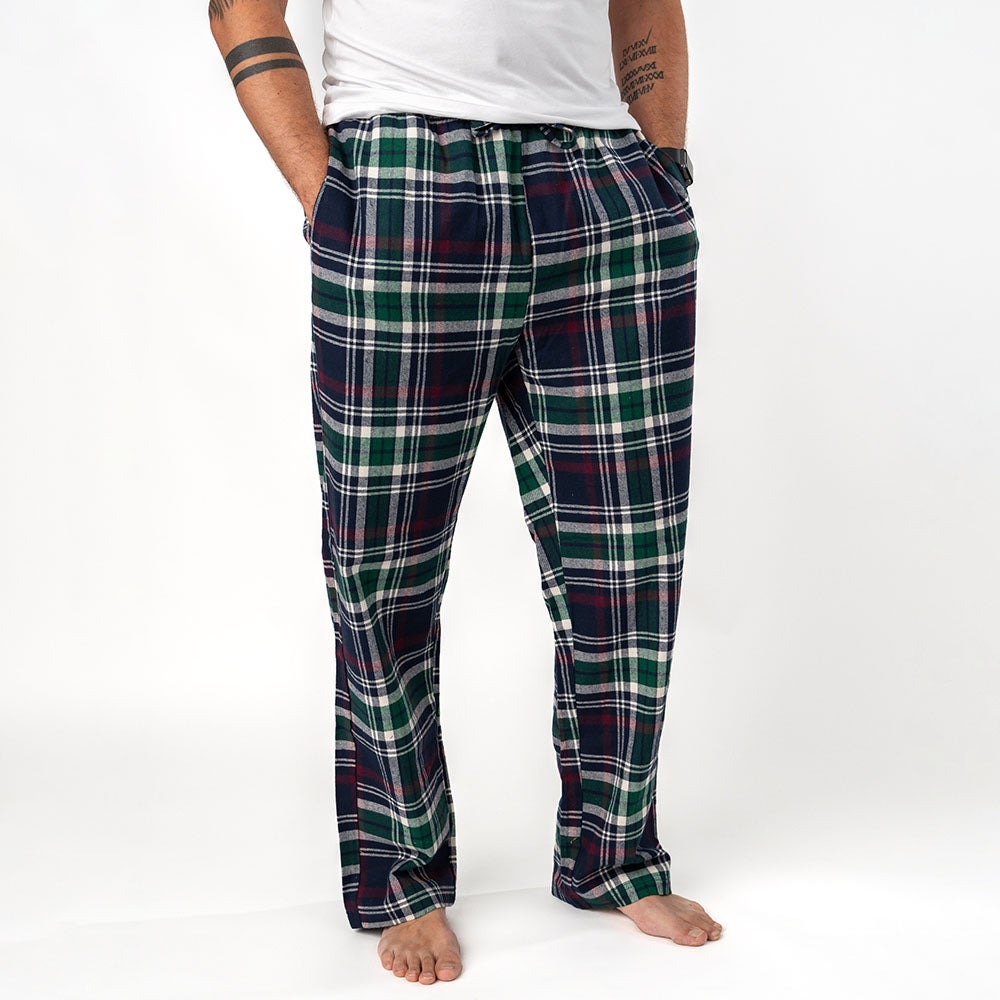 Pyjamasbyxa mörkgrön S