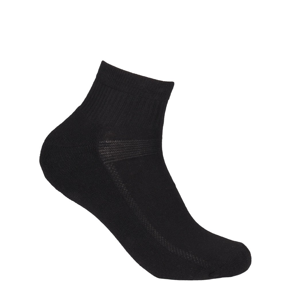 Bomullsstrumpa Sport quarter Svart 40/45