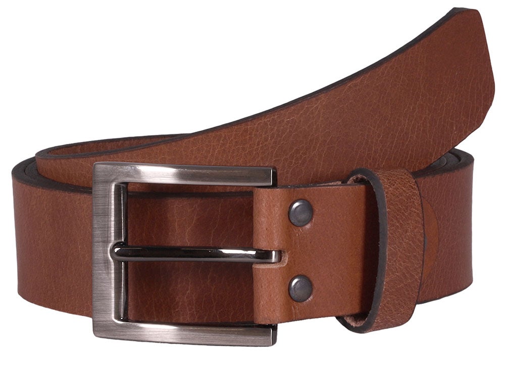 Läderbälte Prag, cognac 85