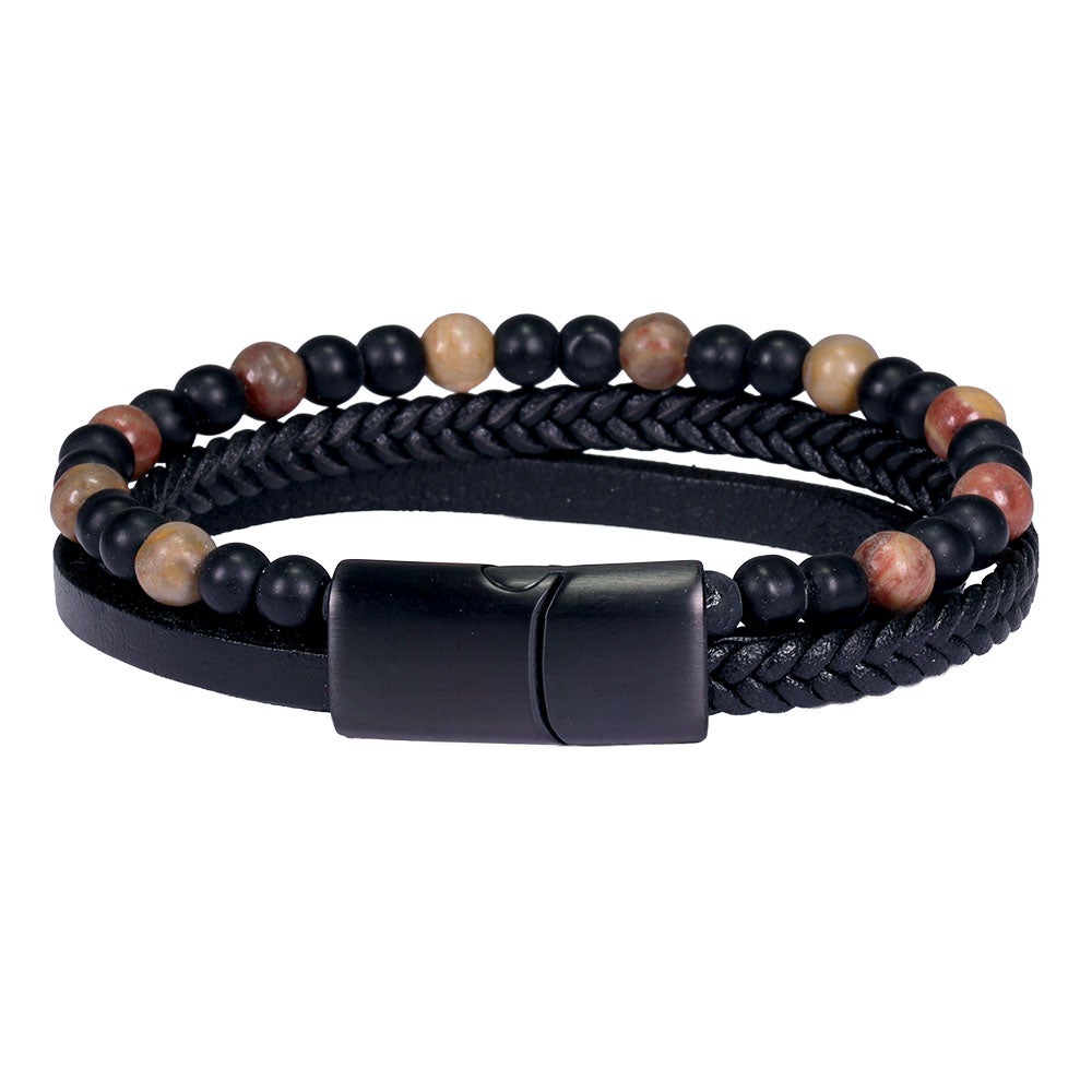 Läderarmband Lagan, brun M