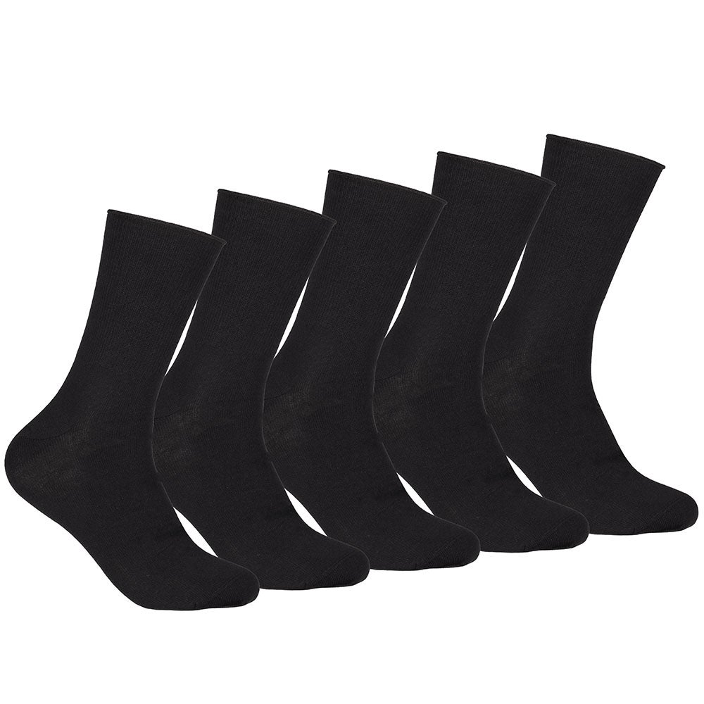 Bambustrumpa Loose, 5-pack Svart 40/45