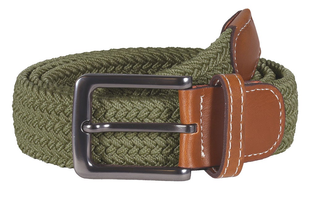 Flätat bälte, ljusgrön 80