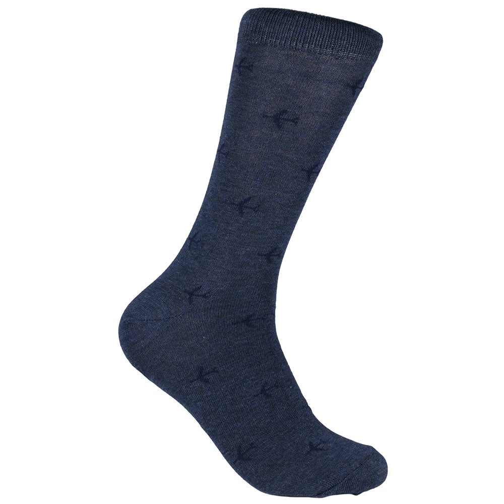 Bomullsstrumpa Bengt jeansblå 40/45