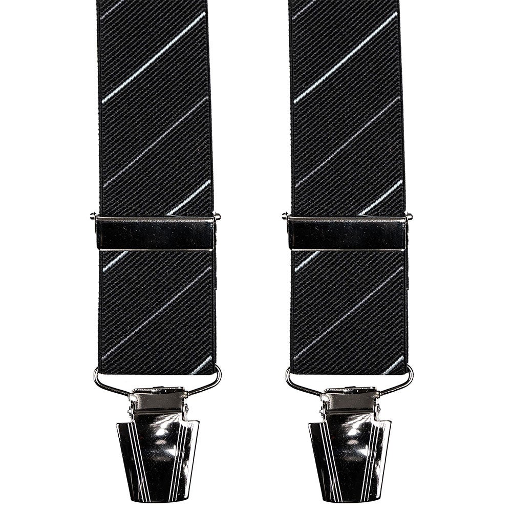 Hängslen Thin Stripe 30 mm svart