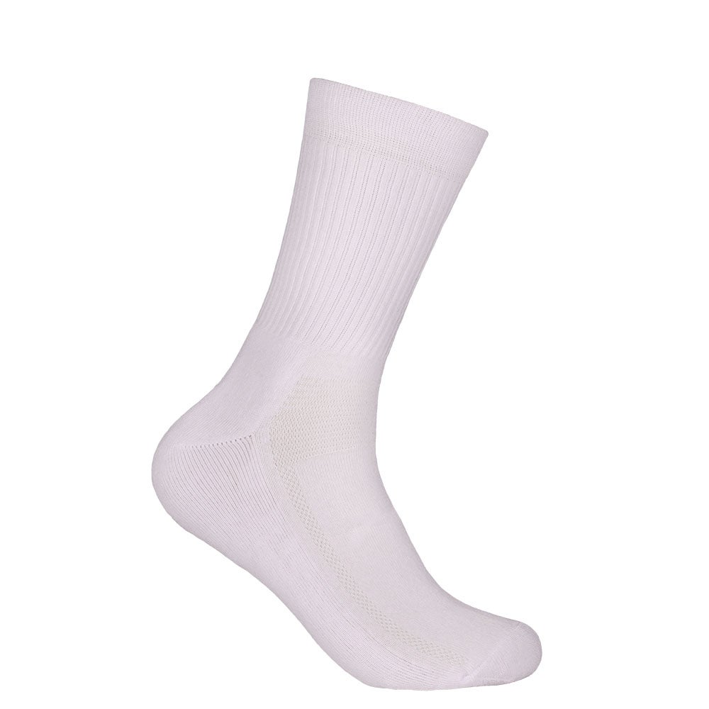 Bomullsstrumpa Sport high Vit 40/45